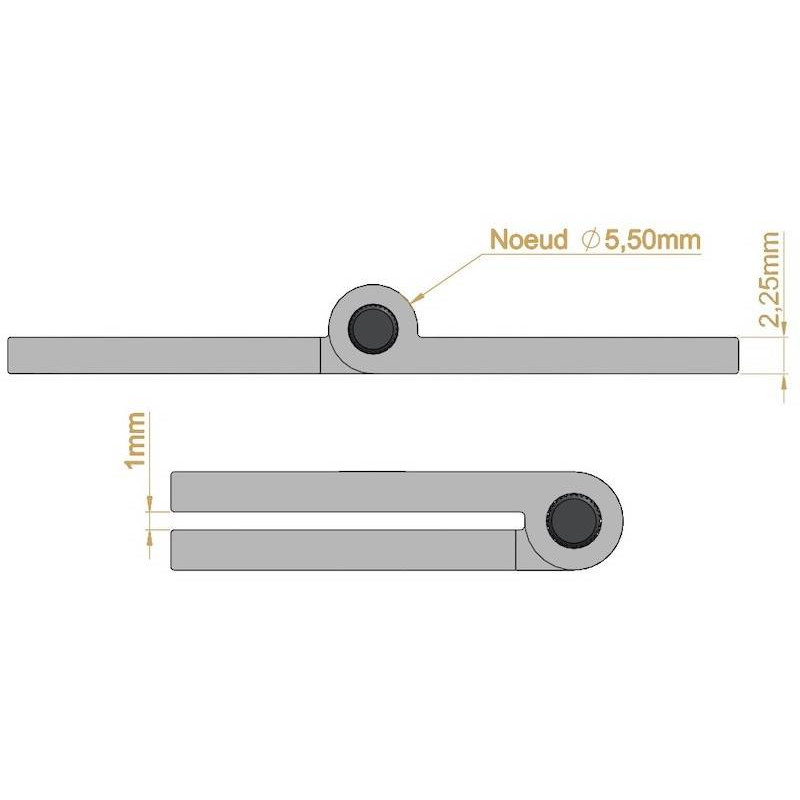 Lot De 10 Charnières De Porte KeyMet – 80x80 Mm, Acier, Rétro Style – Neuves