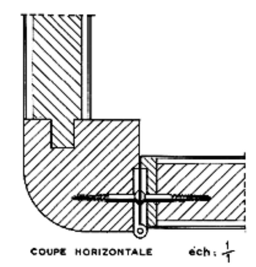 Charnière mise en place