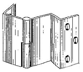 paumelle double équerre