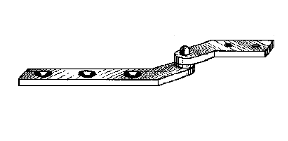 Pivot coudé oblique
