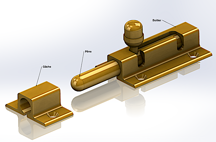 Composition d'une targette