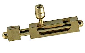 targette carré pêne rond laiton