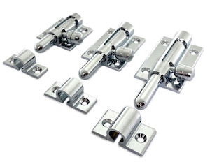 targette ronde laiton chromé