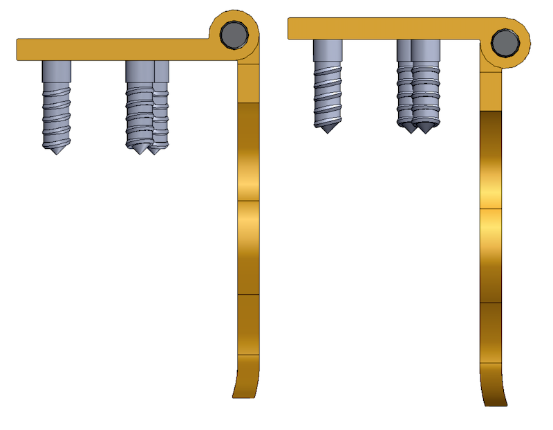 Porte-cadenas à recouvrement acier cémenté - Janus France