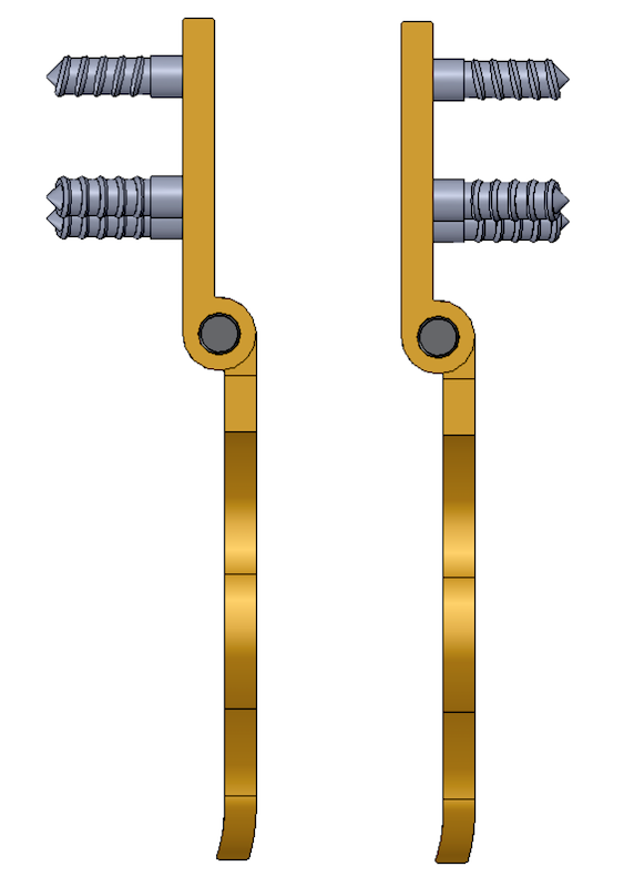 Porte-cadenas à recouvrement acier cémenté - Janus France